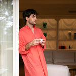 ISSIMO X Schostal Unisex Nightshirt - Orange & Turquoise