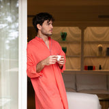 ISSIMO X Schostal Unisex Nightshirt - Orange & Turquoise