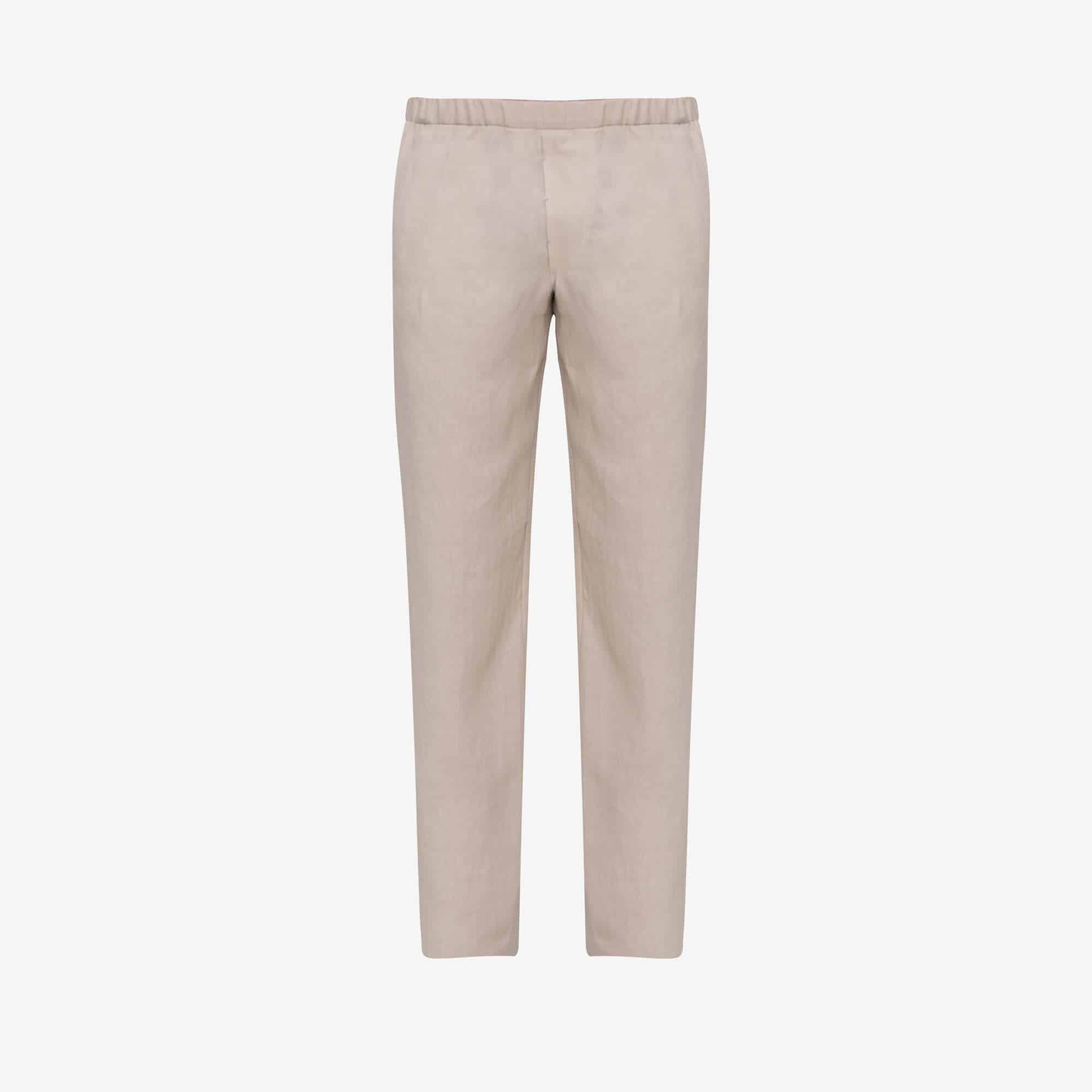 Atelier Bomba Beige Lounge Suit Trousers - Made to order - Issimo