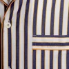 Issimo x Schostal stripes pigiama, blu yellow details CHICISSIMO