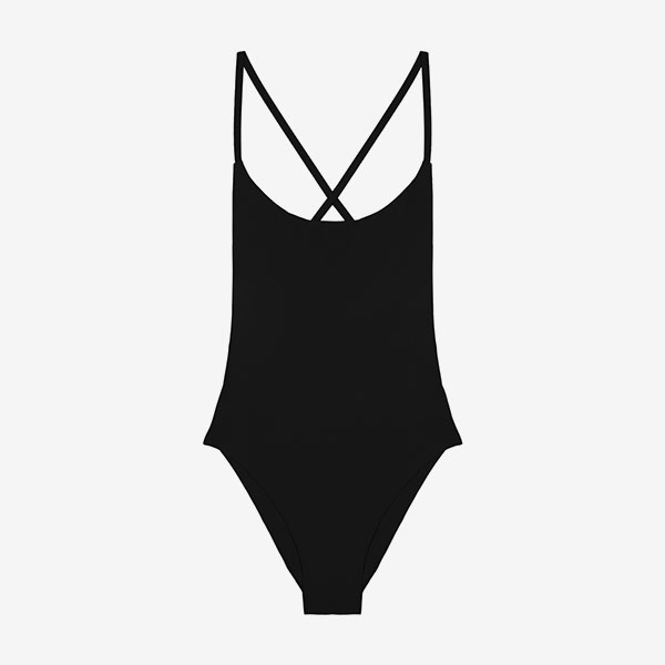 Lido Uno One Piece Swimsuit - Black - 100% Lycra - CHICISSIMO - Beachwear