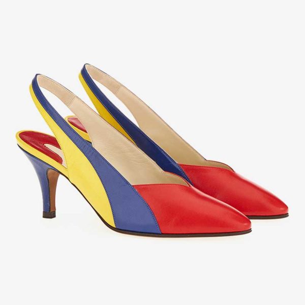 Ferragamo's Creations partenope slingback sandal 1961, multicolor fashion ISSIMO