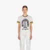 Ferragamo's Creations printed cotton t-shirt, white fashion ISSIMO