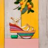Ferragamo's Creations rainbow sandal 1938 multicolor, fruit lifestyle fashion ISSIMO