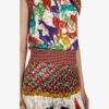 Ferragamo's Creations silk knit top, multicolor detail fashion ISSIMO