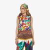 Ferragamo's Creations silk knit top, multicolor fashion ISSIMO