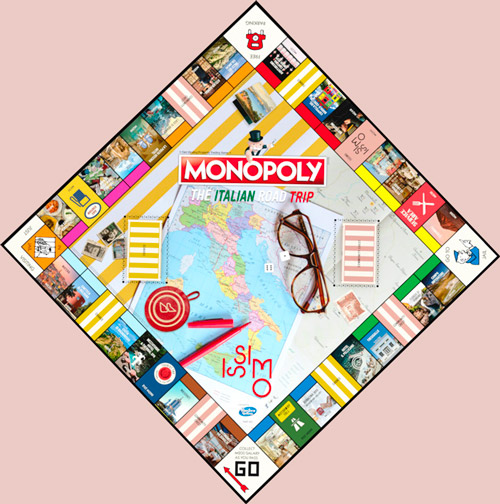 Monopoly ISSIMO The Italian Road Trip Board