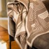 ISSIMO beige cashmere pantheon blanket Marie Louise home decor ISSIMO