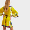 Issimo x La Double J sorellina dress, yellow back model fashion ISSIMO