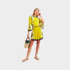 Issimo x La Double J sorellina dress, yellow model fashion ISSIMO