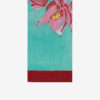 ISSIMO X Lisa Corti bougainvillea stripes napkin, white veronese detail home decor