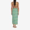 ISSIMO X Lisa Corti bougainvillea stripes sarong, back white veronese fashion