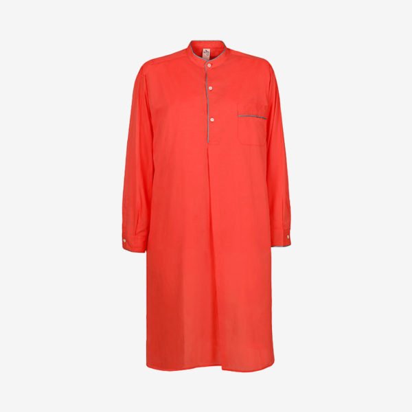 Issimo x Schostal nightshirt, orange & turquoise fashion ISSIMO