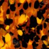 Stories of Italy leopardo candle black, yellow and orange, detail home decor ISSIMO