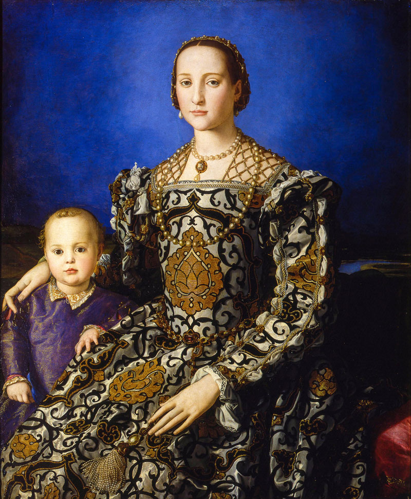 Eleanor of Toledo with her son, Giovanni de’ Medici by Bronzino, circa 1544