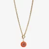 Amourrina lido necklace, orange circles black jewelry ISSIMO