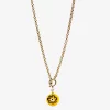 Amourrina lido necklace, yellow anemone black jewelry ISSIMO