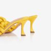 Issimo x Aquazzura mule 75 sunshine yellow, heel detail fashion