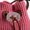 Iacobella nirmala raffia bucket bag, pink detail bags accessories ISSIMO