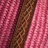 Iacobella nirmala raffia bucket bag, pink fabric detail bags accessories ISSIMO