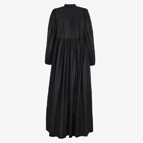 La Jolie Fille iconic zoe maxi dress, black back fashion ISSIMO