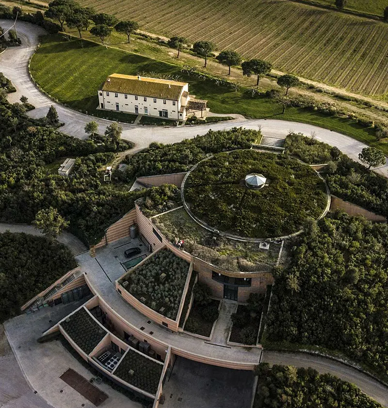 Le mortelle wine architecture credit, landscape ISSIMO