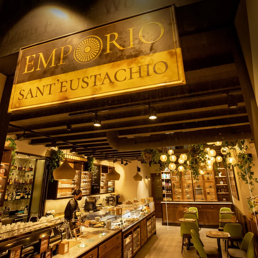Emporio Sant'Eustachio entrance, coffee Rome Italy