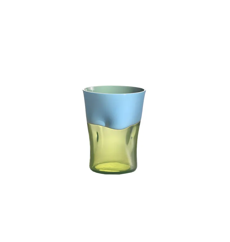 NasonMoretti dandy water glass, sky blue acid green home decor