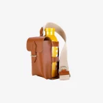 Officina Del Poggio bottle bag with pocket and bottle, lateral tan fashion ISSIMO