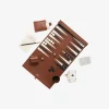 Métier Backgammon Set, open buffalo cognac fashion ISSIMO