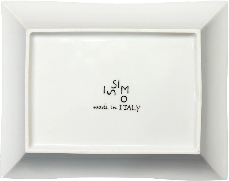 ISSIMO Il Pellicano Change Tray, porcelain back view