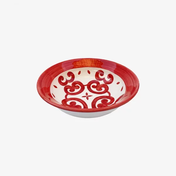 Issimo Vio's Rouge Salad Bowl tableware kitchen home decor red ceramic