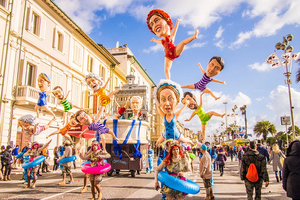 Five events to look forward Italy in 2023. Viareggio Carnival, Lucca Tuscany