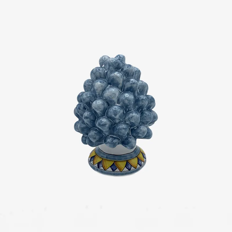Ceramiche Mennella Ischia home decor bellissimo pinecoin light blue