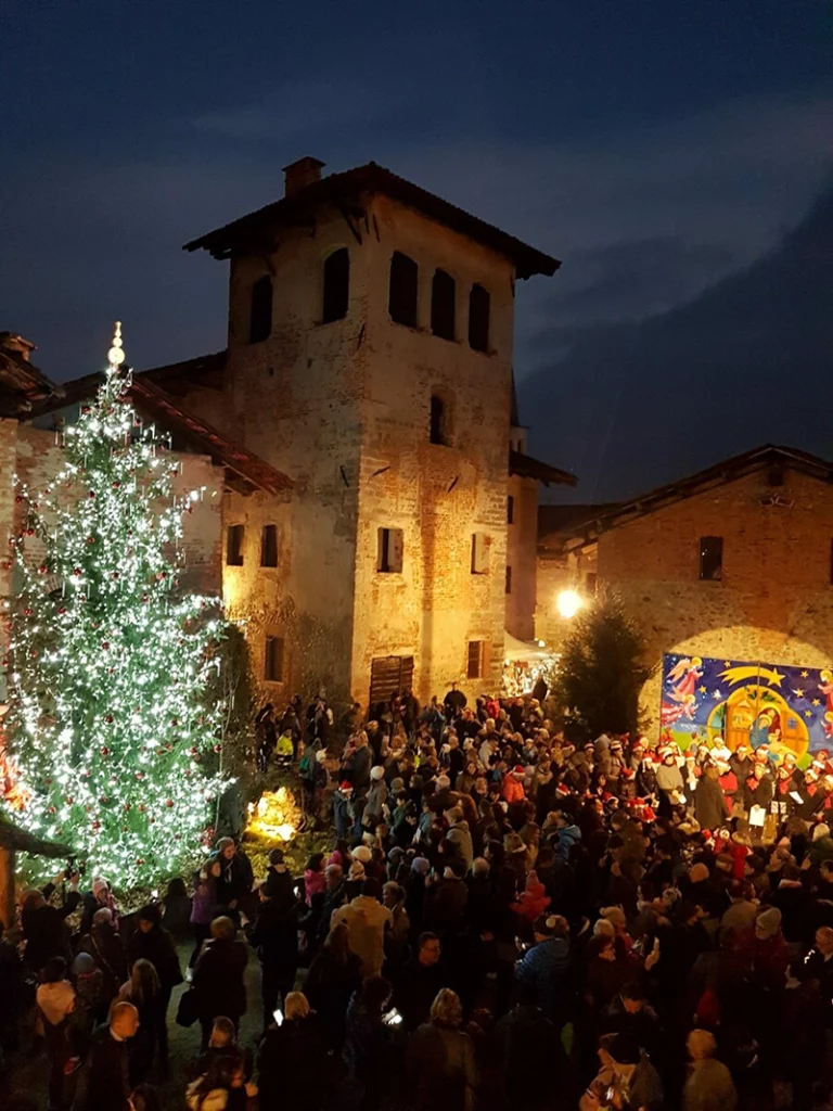 Every year, the Piedmontese Ricetto di Candelo, one of the most beautiful mediaeval villages in Italy, hosts Santa's Village