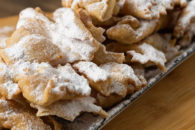 An Italian traditional sweet crisp pastry from Renaissance