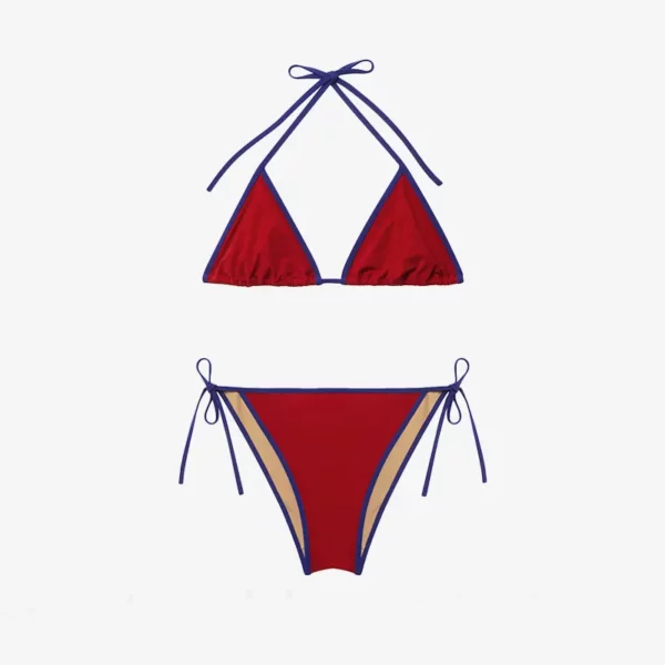 issimo  x lido venti bikini red and navy blue